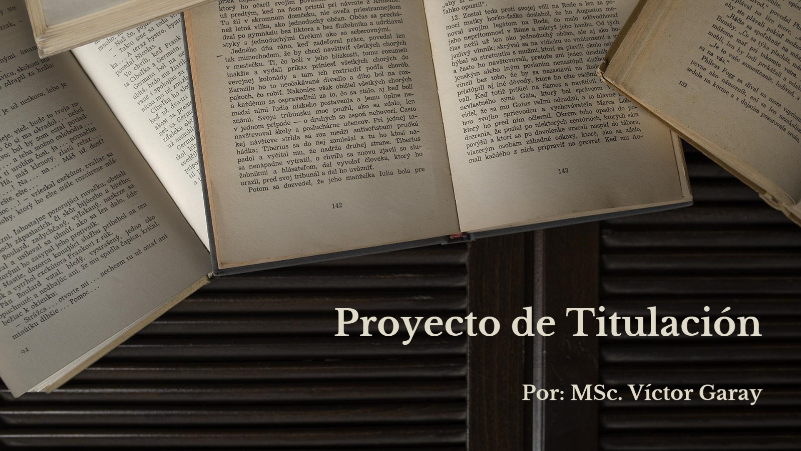 Proyecto de Titulacin (MSc. Vctor Garay) P36